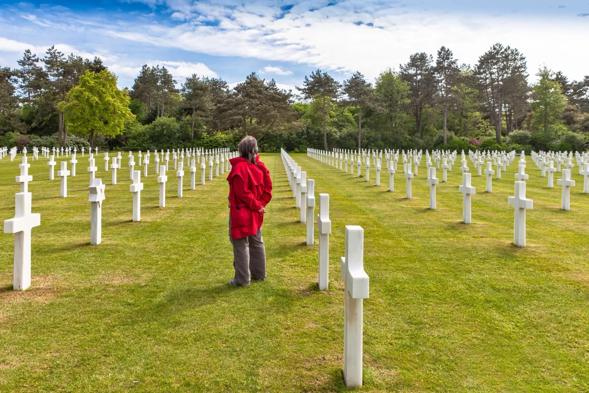 American cemetery Omaha beach