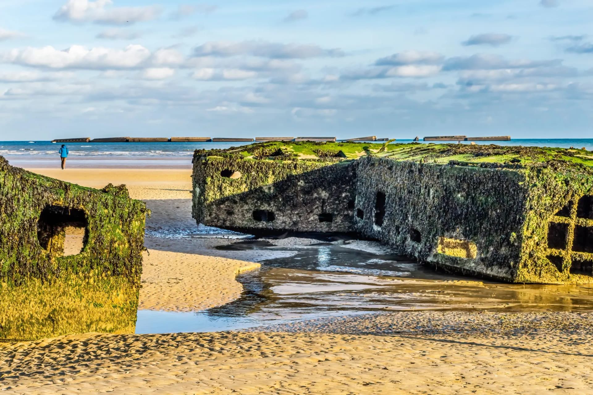 remains of the Mulberry Harbour