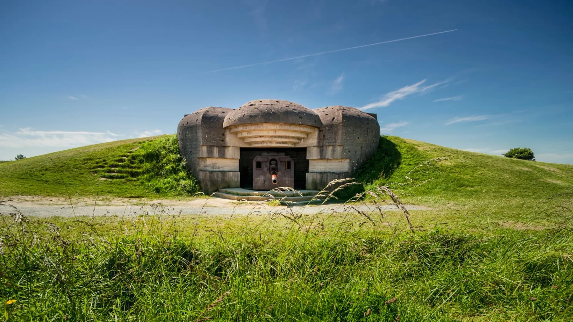 Preservet germand battery d-day, normandy