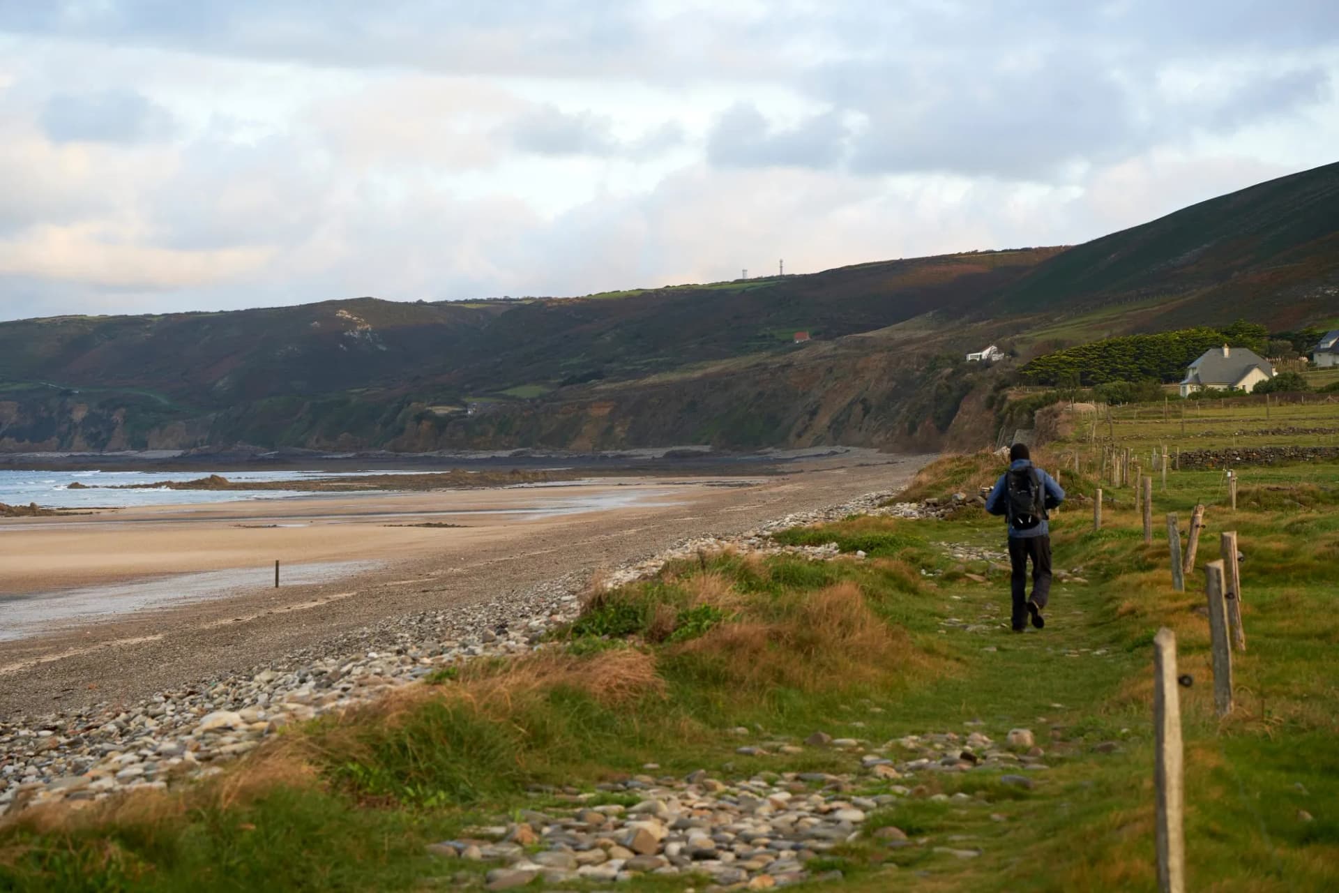 Coastal trails normandy hiker