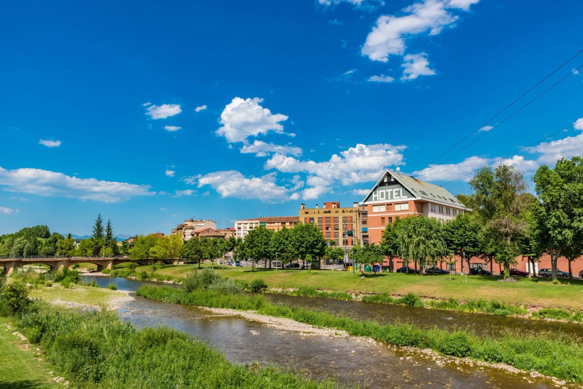 View of Najera town, La Rioja, Spain