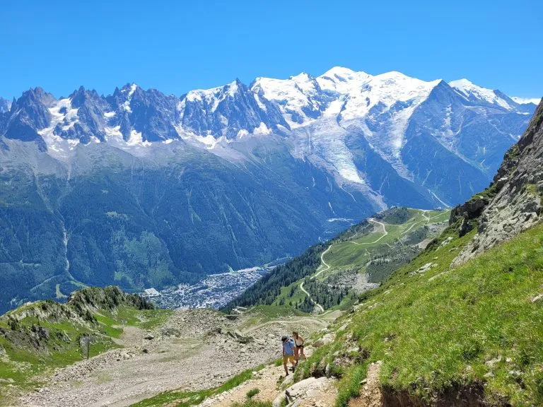 Hiking to brevent